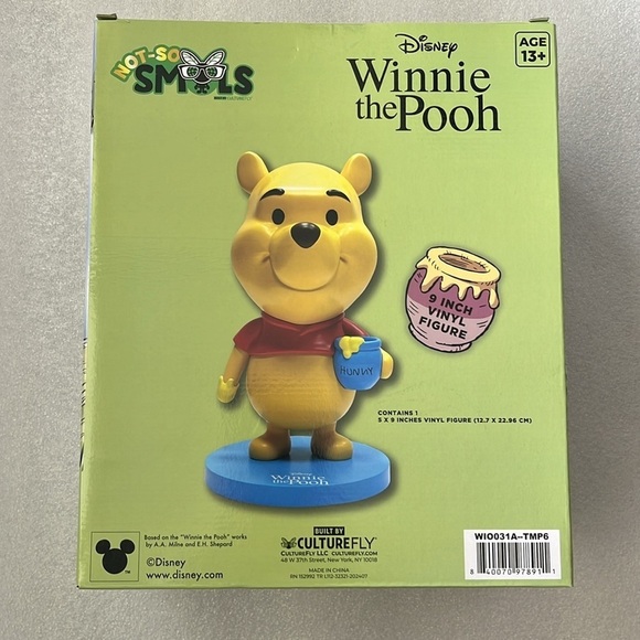 🆕 Disney Winnie the Pooh with Hunny Pot 9 Inch Vinyl Figure 5”x 9” - Picture 3 of 6